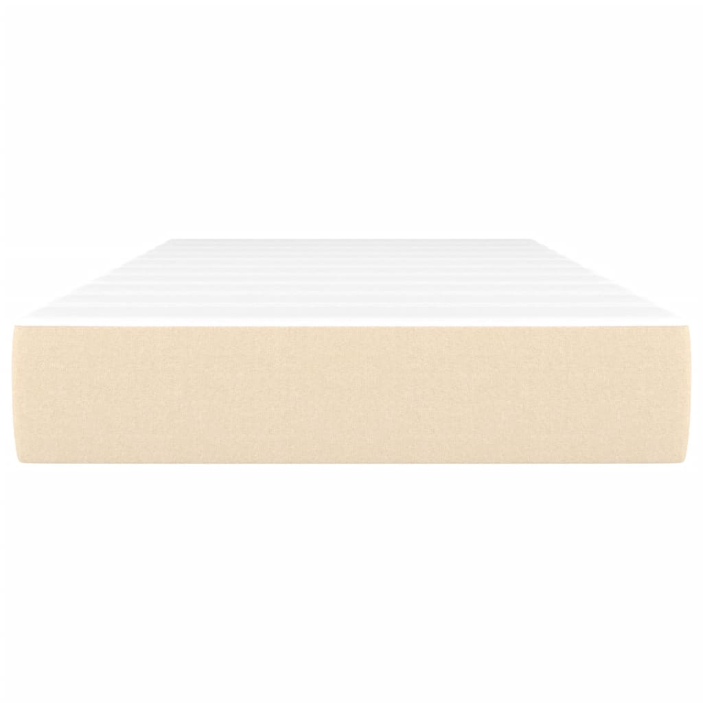 Matelas de lit à ressorts ensachés fermeté moyenne Crème 90x200x20 cm Tissu - XIOS