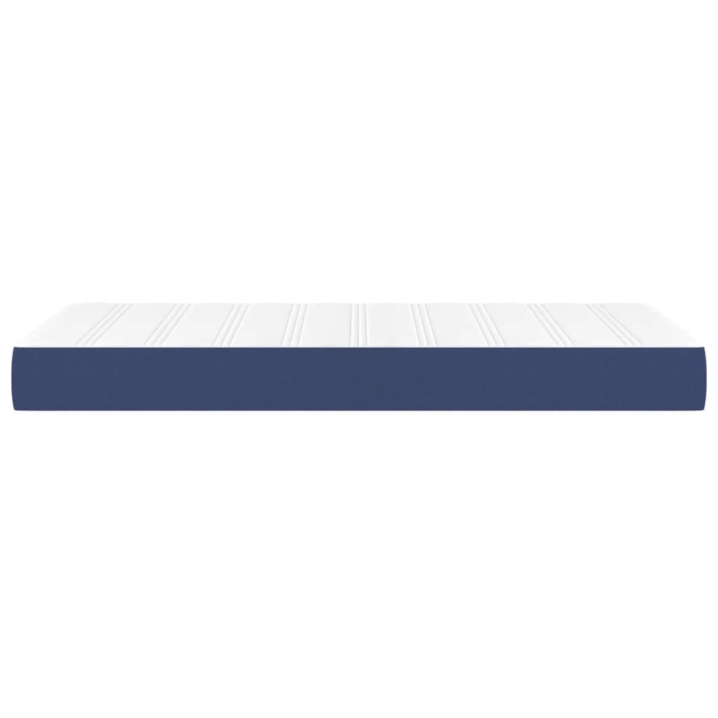 Matelas de lit à ressorts ensachés fermeté moyenne Bleu 90x200x20 cm Tissu - XIOS