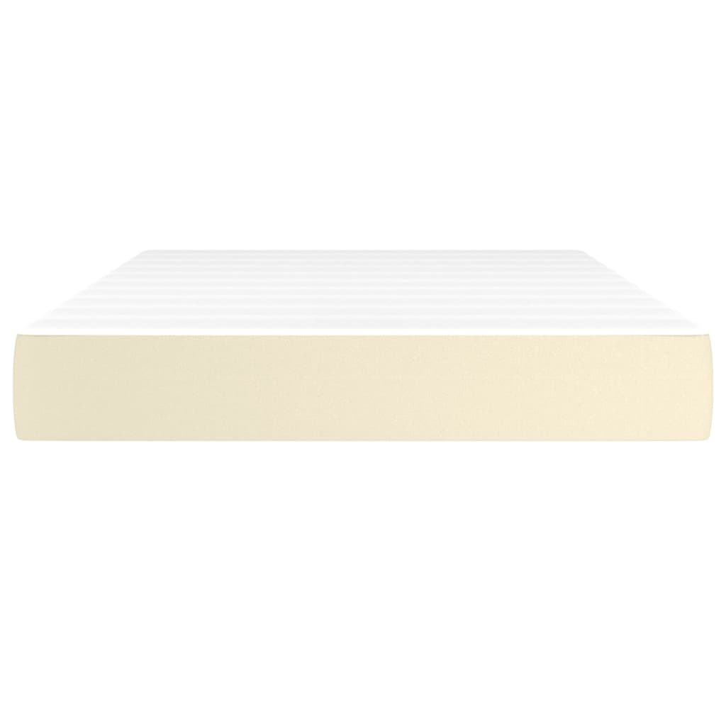 Matelas de lit à ressorts ensachés fermeté moyenne Crème 120x200x20 cm - XIOS
