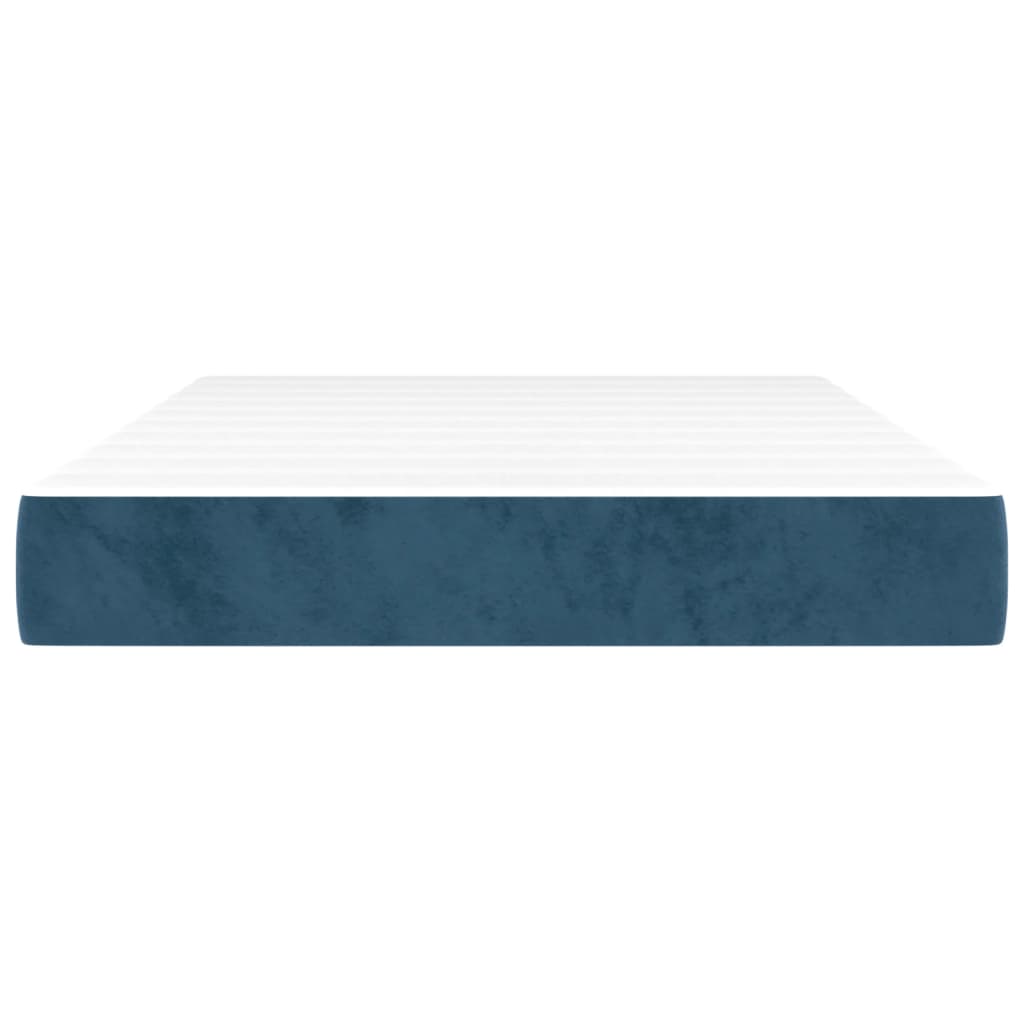 Matelas de lit à ressorts ensachés fermeté moyenne Bleu foncé 120x200x20 cm - XIOS