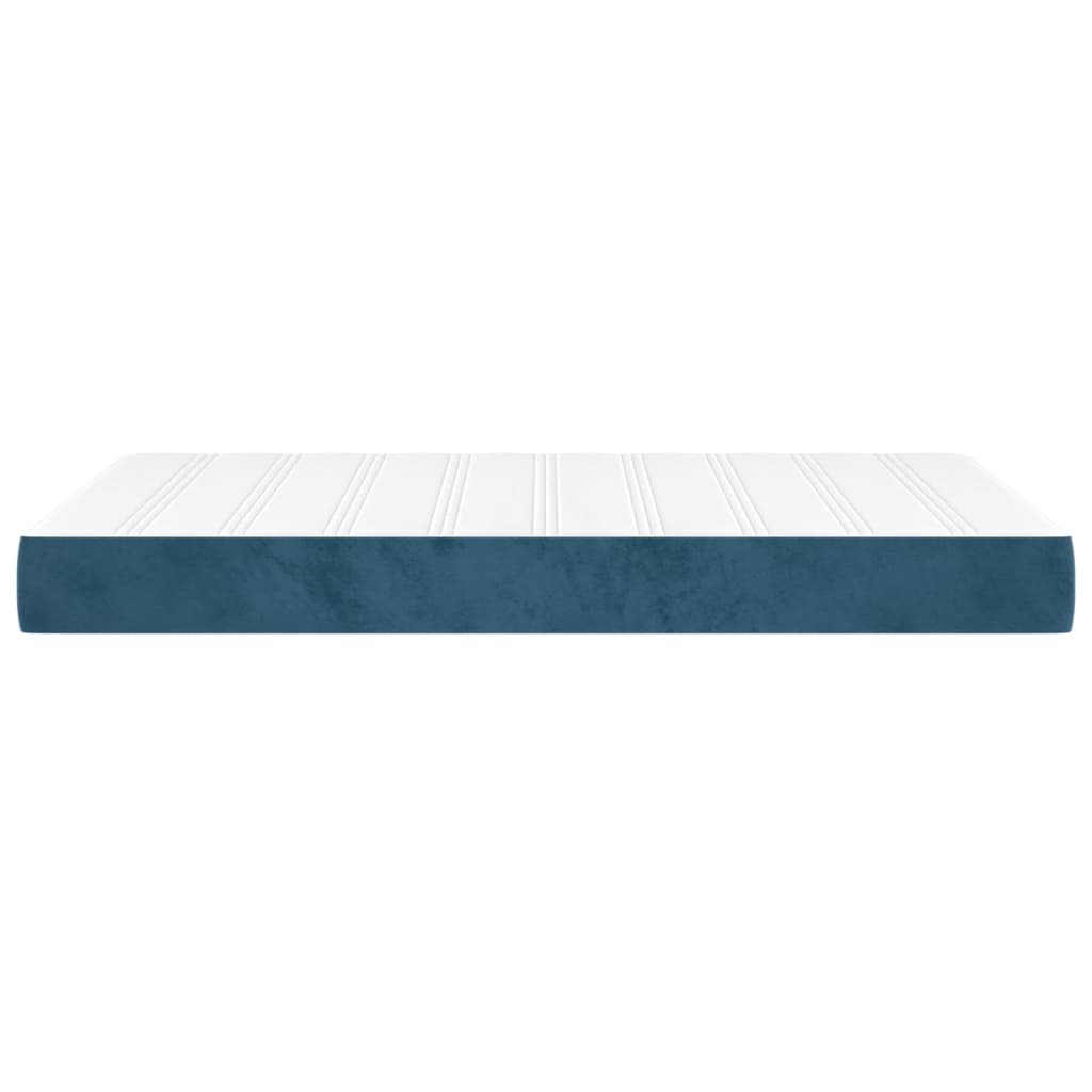 Matelas de lit à ressorts ensachés fermeté moyenne Bleu foncé 120x200x20 cm - XIOS
