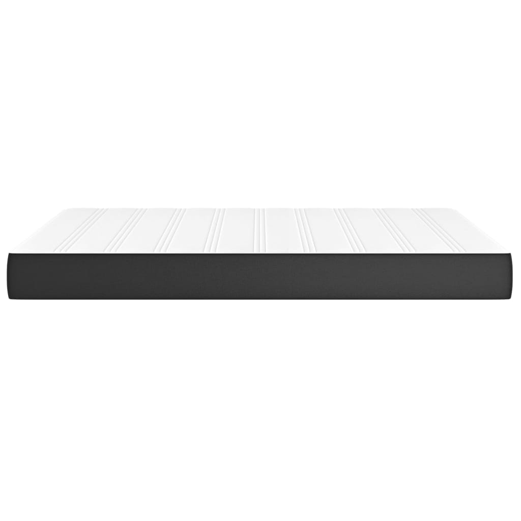 Matelas de lit à ressorts ensachés Noir 140x190x20cm Similicuir - XIOS