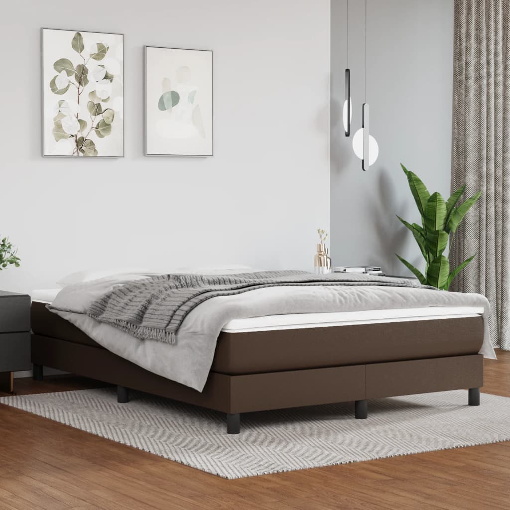 Matelas de lit à ressorts ensachés fermeté moyenne Marron 140x190x20 cm - XIOS
