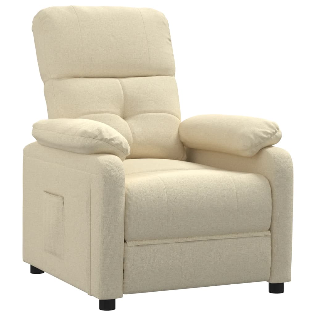 Fauteuil inclinable Crème Tissu - XIOS