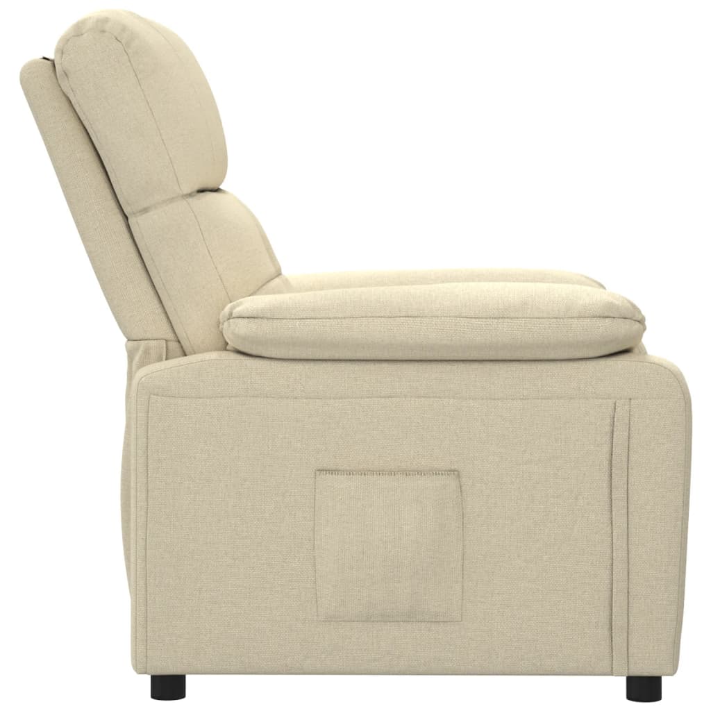 Fauteuil inclinable Crème Tissu - XIOS