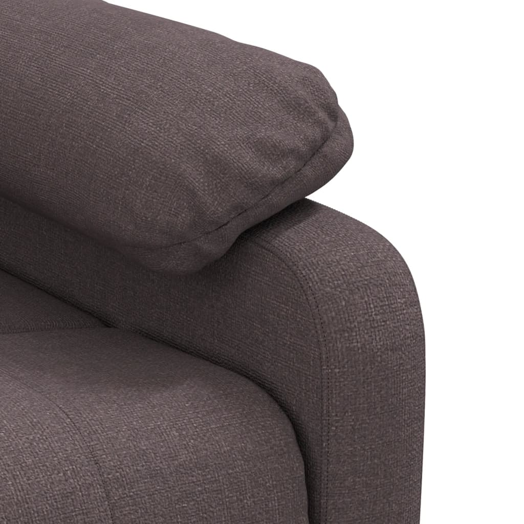 Fauteuil de massage Marron foncé Tissu - XIOS
