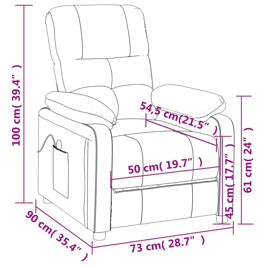 Fauteuil de massage Vert foncé Tissu - XIOS