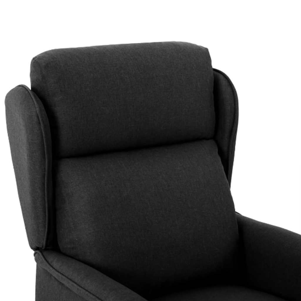 Chaise de massage Noir 67.5 x 93.5 x 101.5 cm tissu - XIOS