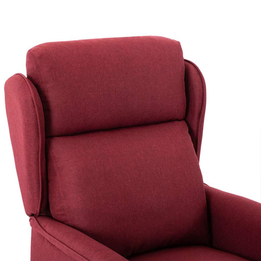 Fauteuil de massage Rouge vin en tissu