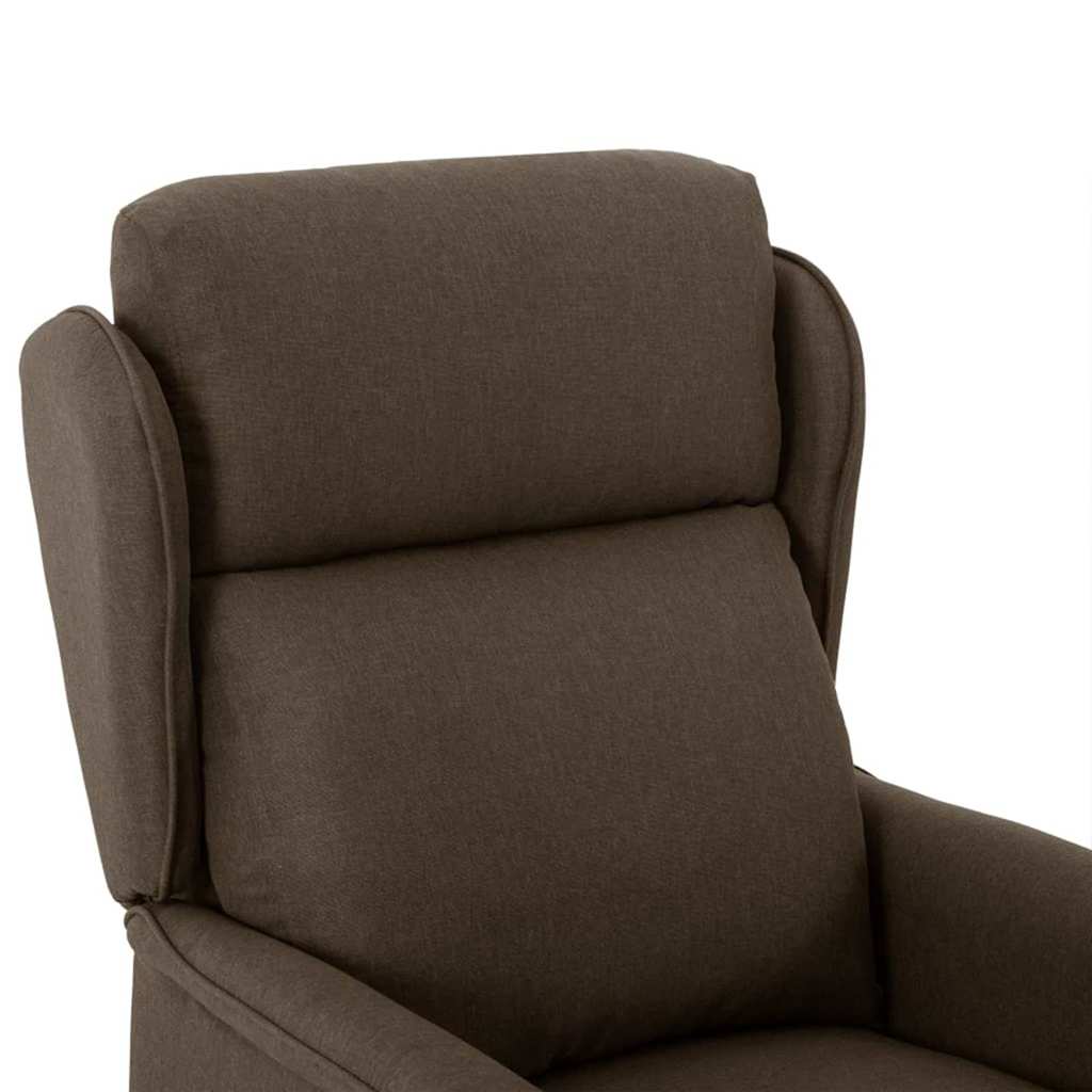 Chaise de massage en tissu marron