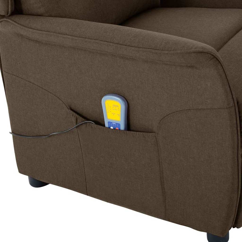 Chaise de massage en tissu marron