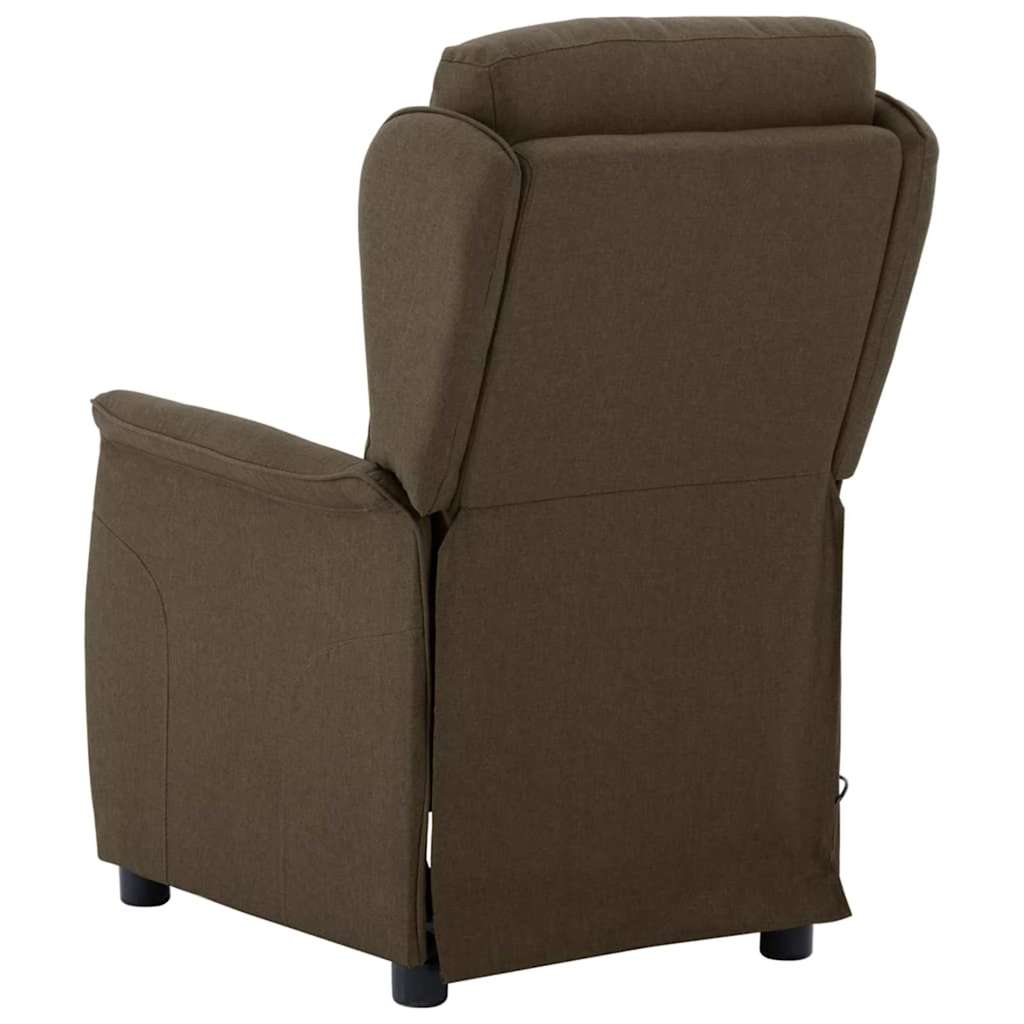 Chaise de massage en tissu marron