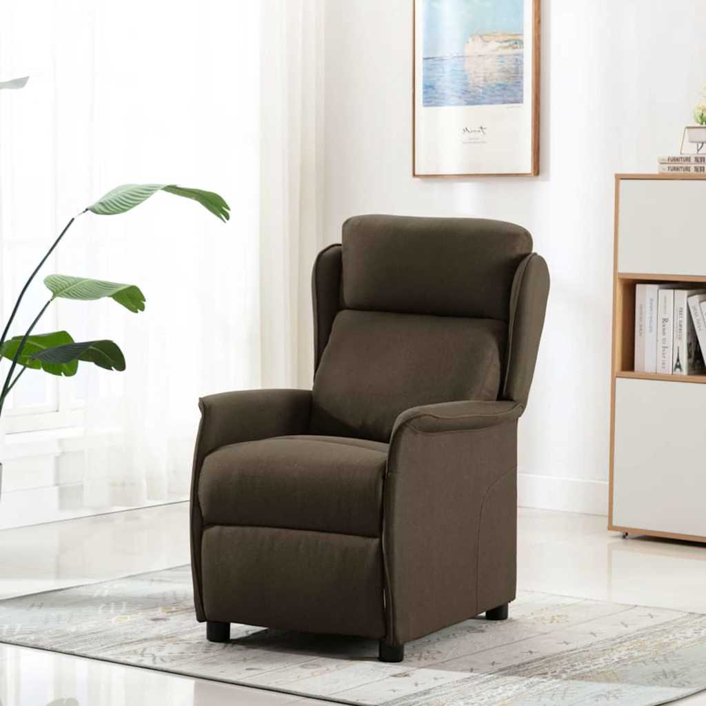 Chaise de massage en tissu marron