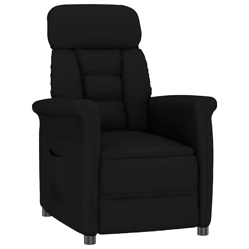 Fauteuil inclinable noir Noir 70.5 x 96.5 x 95 cm Faux cuir - XIOS