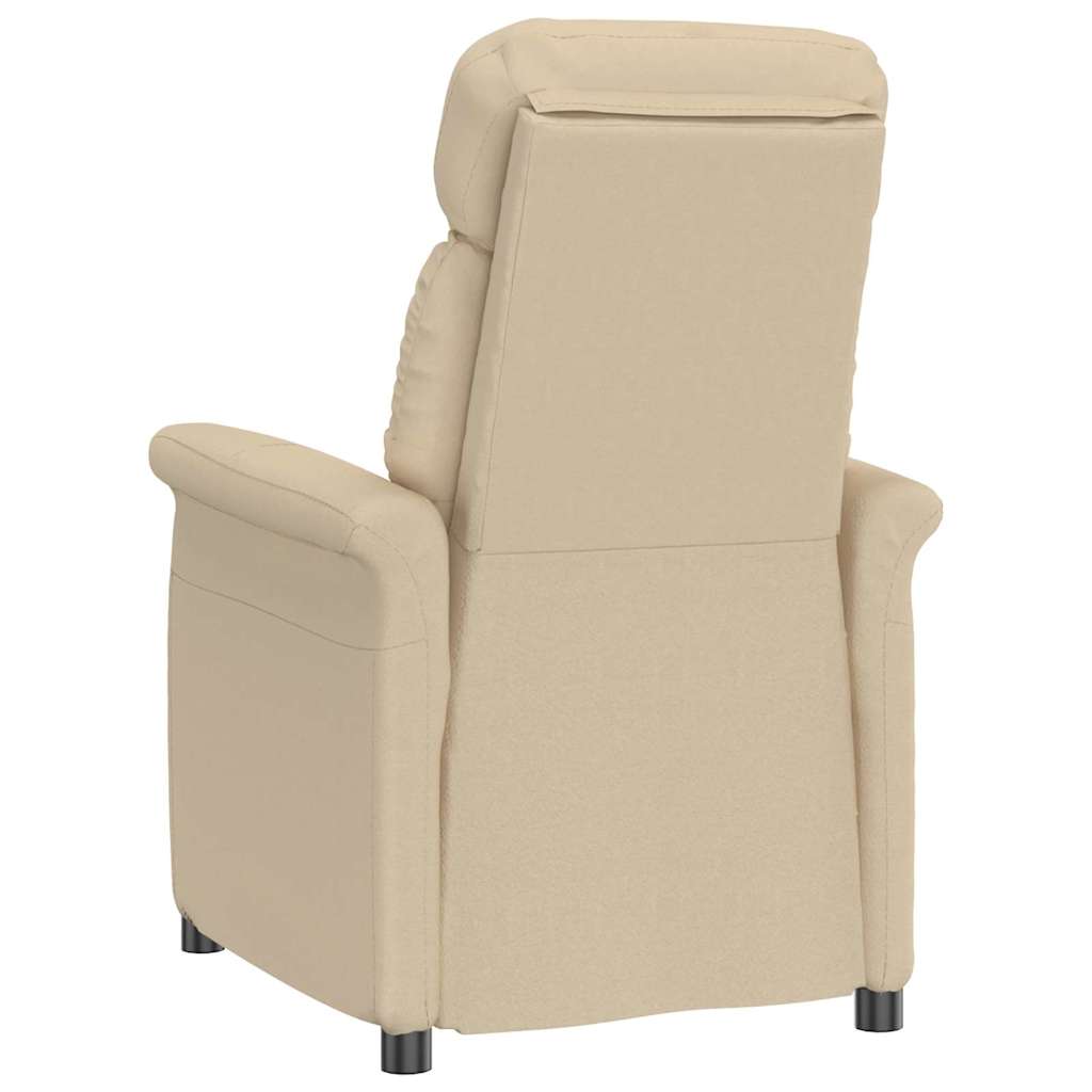 Fauteuil Relax Crème Crème 70.5 x 96.5 x 95 cm Tissu et métal - XIOS