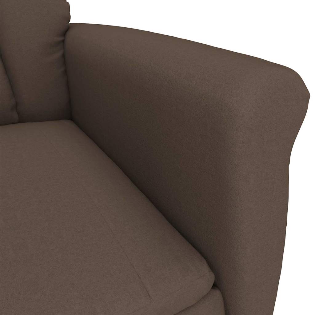 Fauteuil de massage vidaXL en microfibre marron