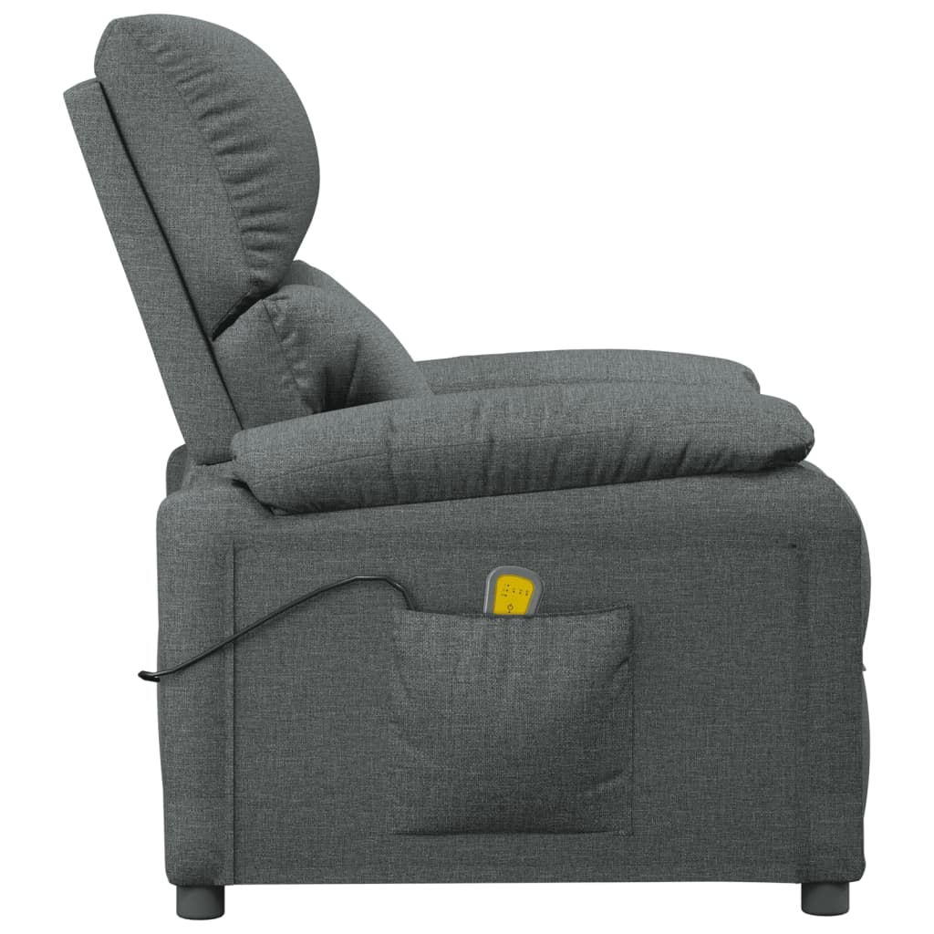 Fauteuil de massage Gris foncé Tissu - XIOS