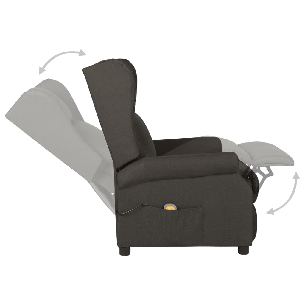 Fauteuil de massage Taupe Tissu - XIOS