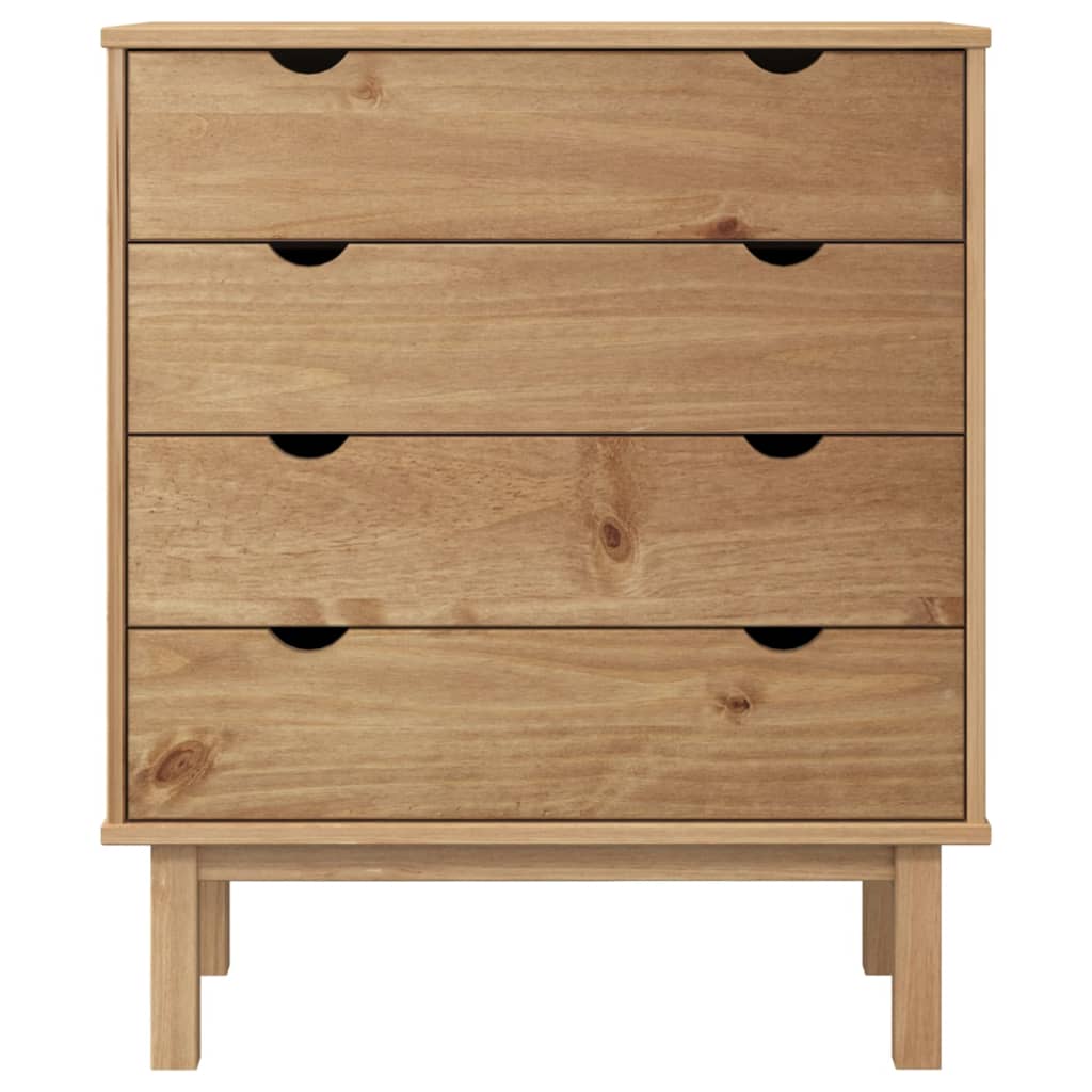 Commode OTTA 76,5x39,5x90 cm Bois de pin massif - XIOS