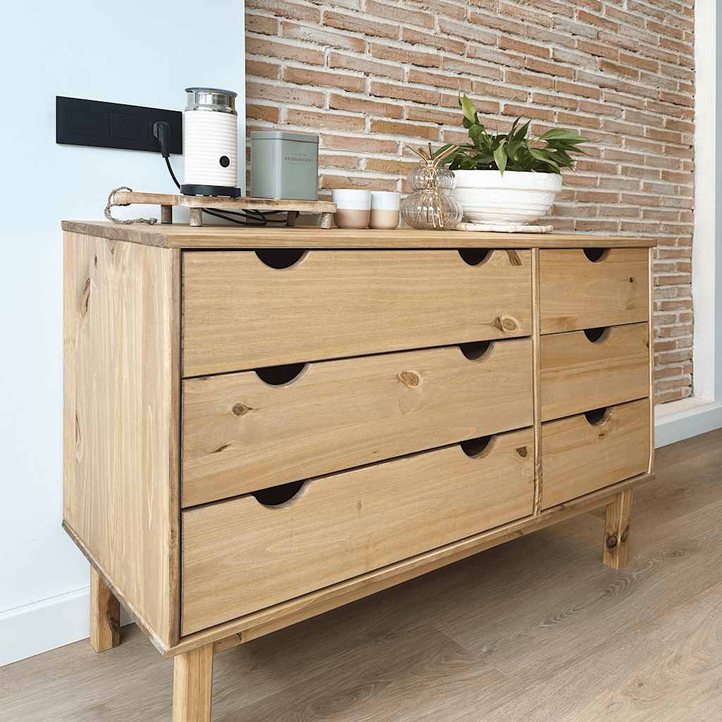 Commode OTTA 111x43x73,5 cm bois de pin massif - XIOS