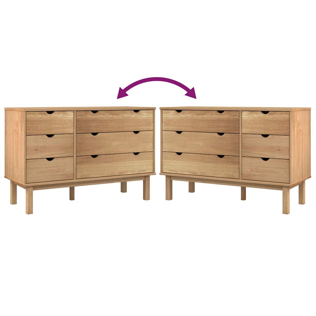 Commode OTTA 111x43x73,5 cm bois de pin massif - XIOS