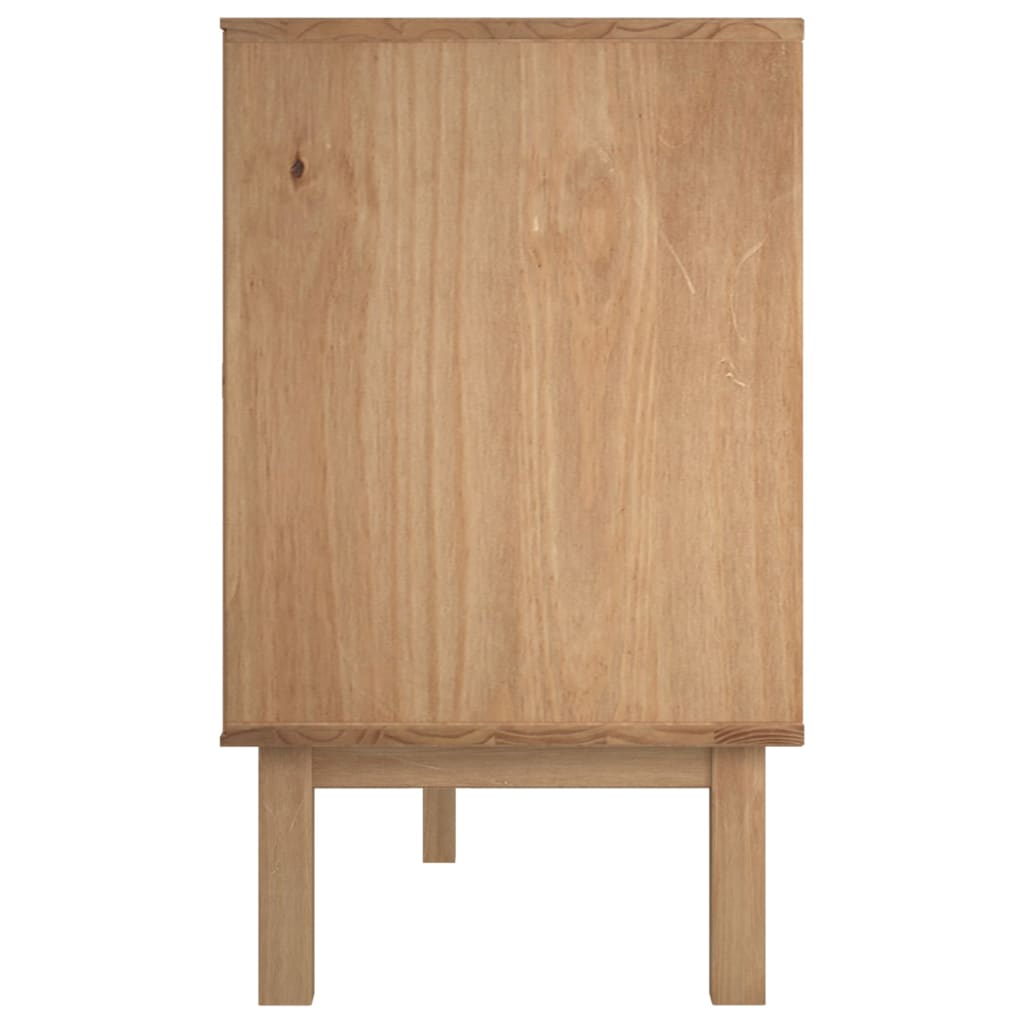 Buffet OTTA Marron et gris 113,5x43x73 cm Bois massif pin - XIOS