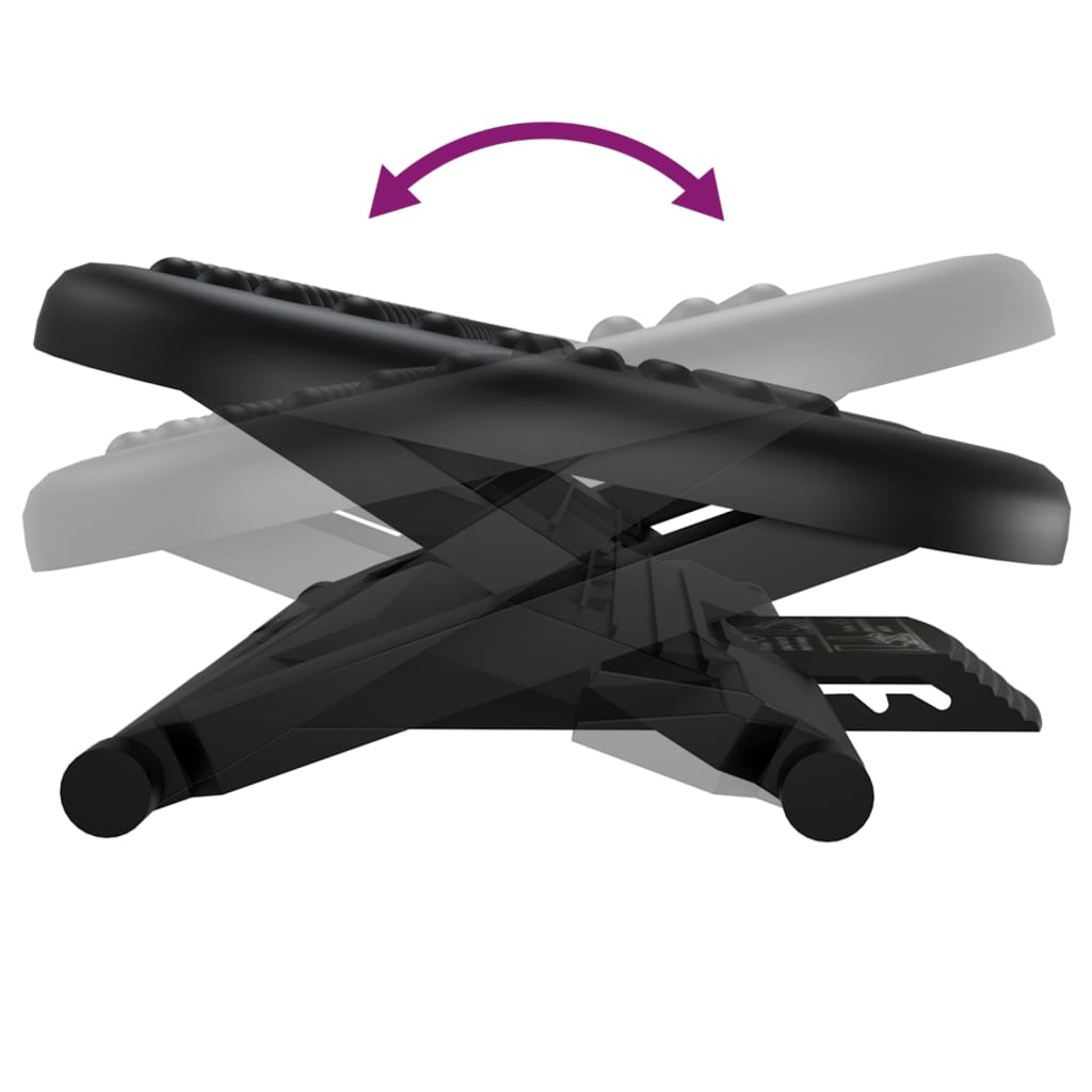 Repose-pieds Noir 46x34,5x11 cm - XIOS