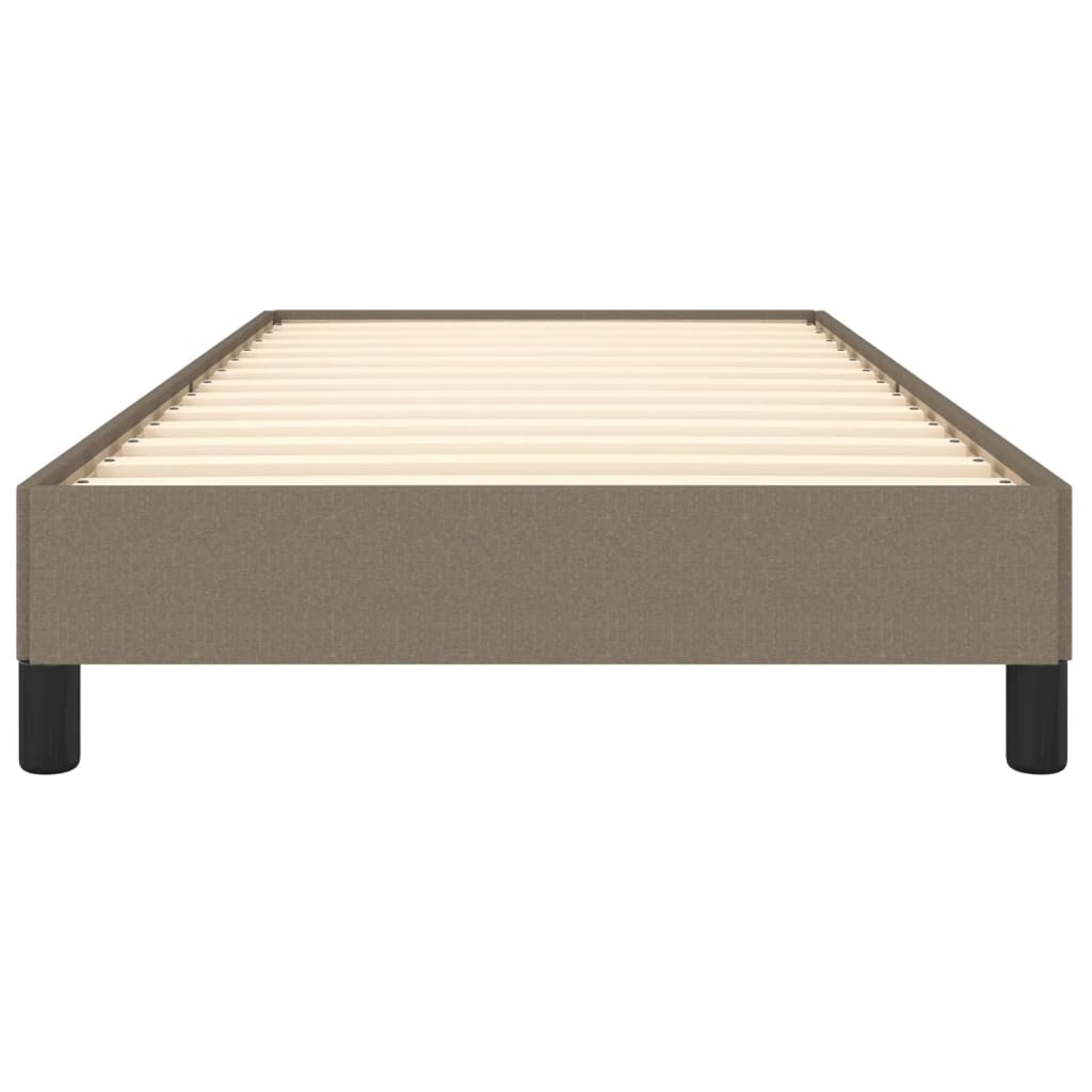 Cadre de lit sans matelas taupe 80x200 cm tissu - XIOS