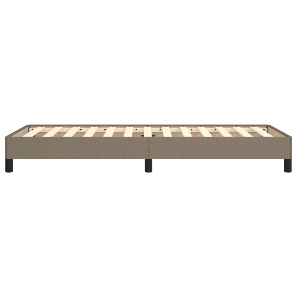 Cadre de lit sans matelas taupe 80x200 cm tissu - XIOS