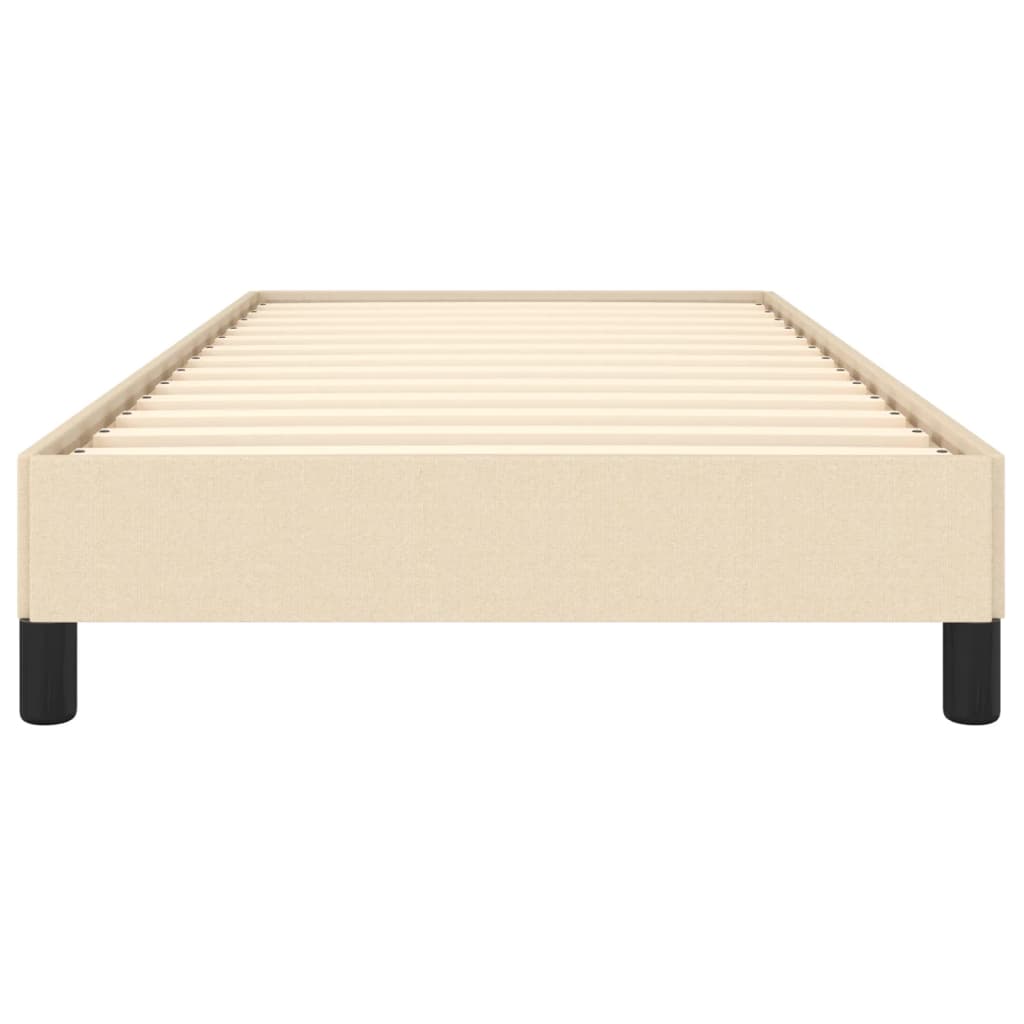 Cadre de lit sans matelas crème 80x200 cm tissu - XIOS