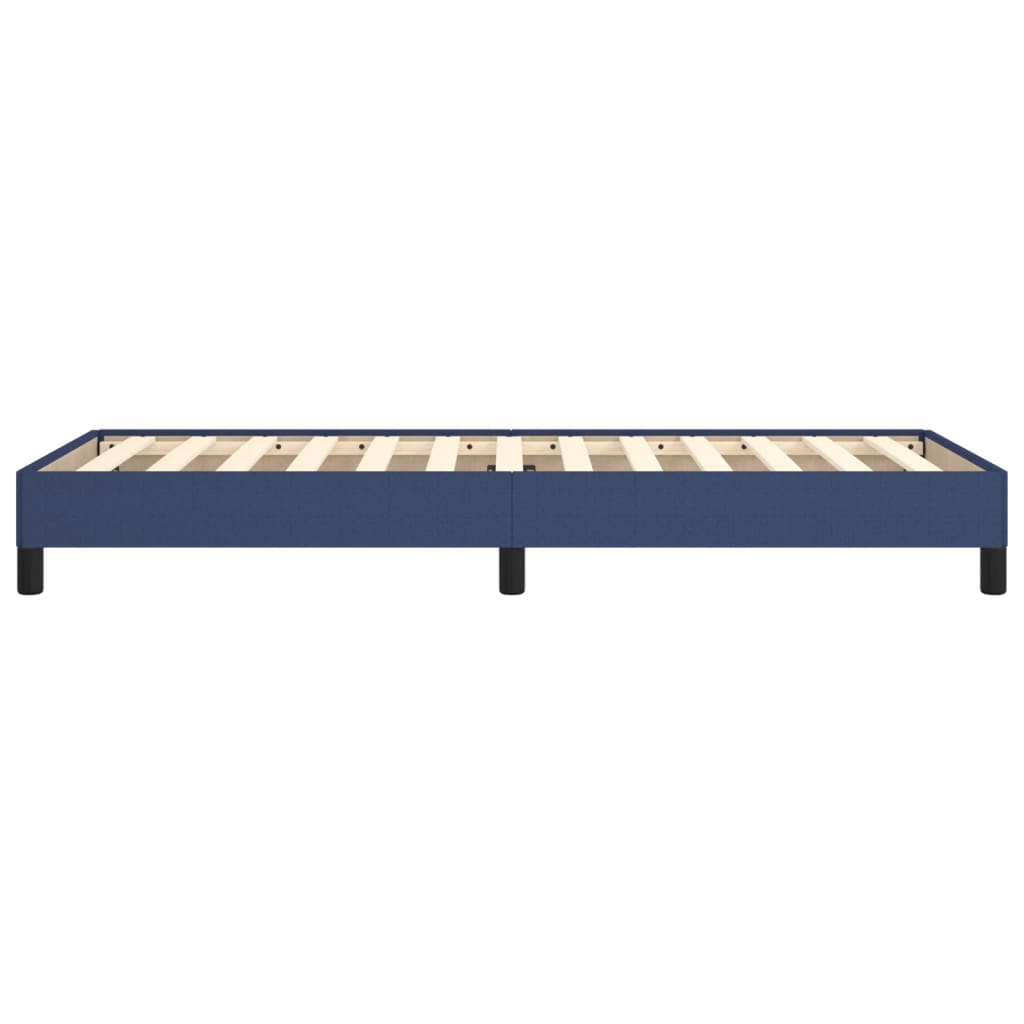 Cadre de lit sans matelas bleu 90x190 cm tissu - XIOS