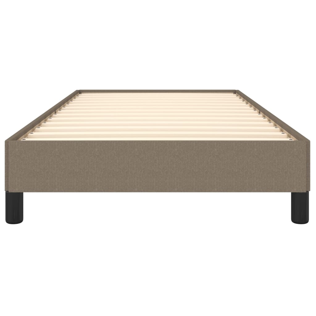 Cadre de lit sans matelas taupe 90x200 cm tissu - XIOS