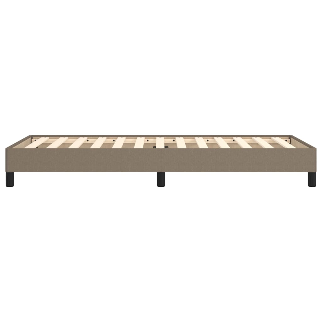 Cadre de lit sans matelas taupe 90x200 cm tissu - XIOS