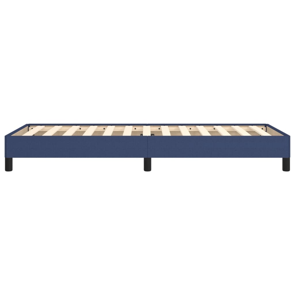 Cadre de lit sans matelas bleu 90x200 cm tissu - XIOS