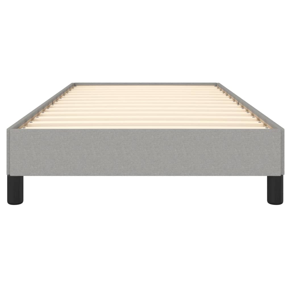 Cadre de lit sans matelas gris clair 100x200 cm tissu - XIOS