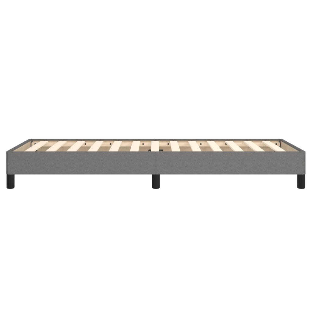 Cadre de lit sans matelas gris foncé 100x200 cm tissu - XIOS