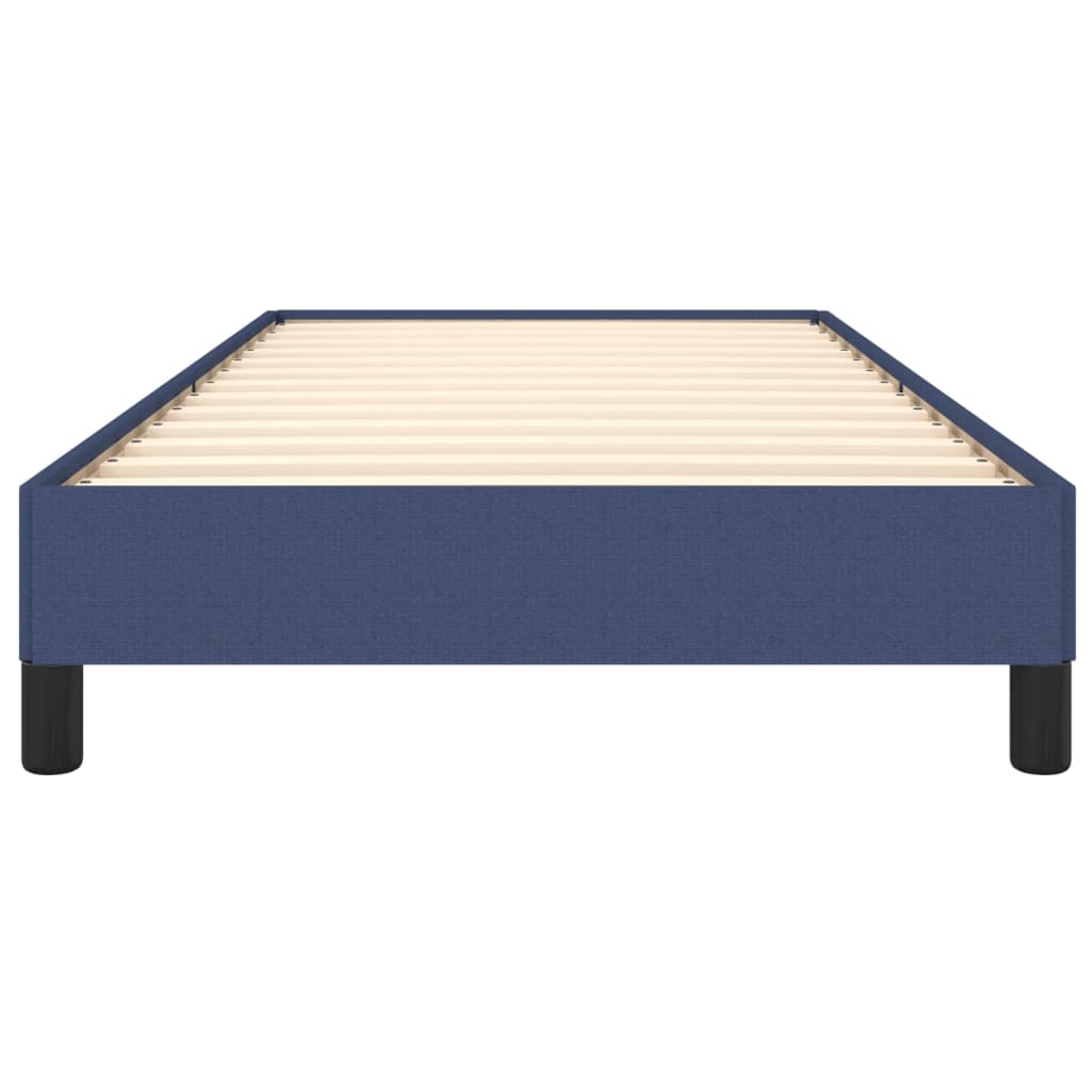 Cadre de lit sans matelas bleu 100x200 cm tissu - XIOS
