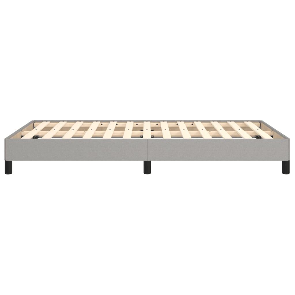 Cadre de lit sans matelas gris clair 120x200 cm tissu - XIOS