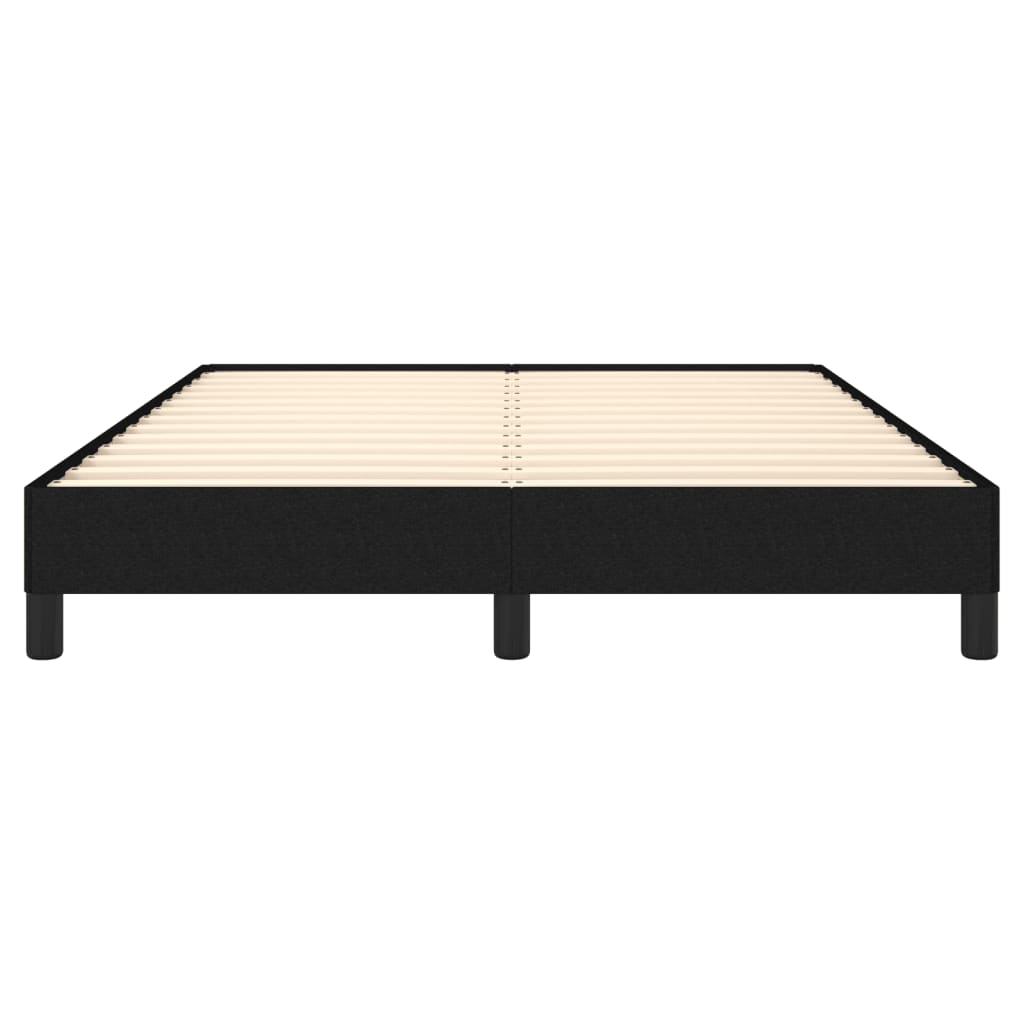 Cadre de lit sans matelas noir 140x190 cm tissu - XIOS