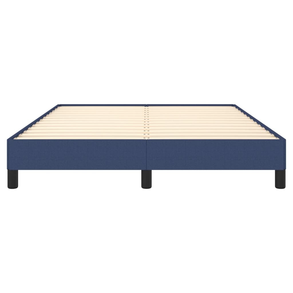 Cadre de lit sans matelas bleu 140x190 cm tissu - XIOS