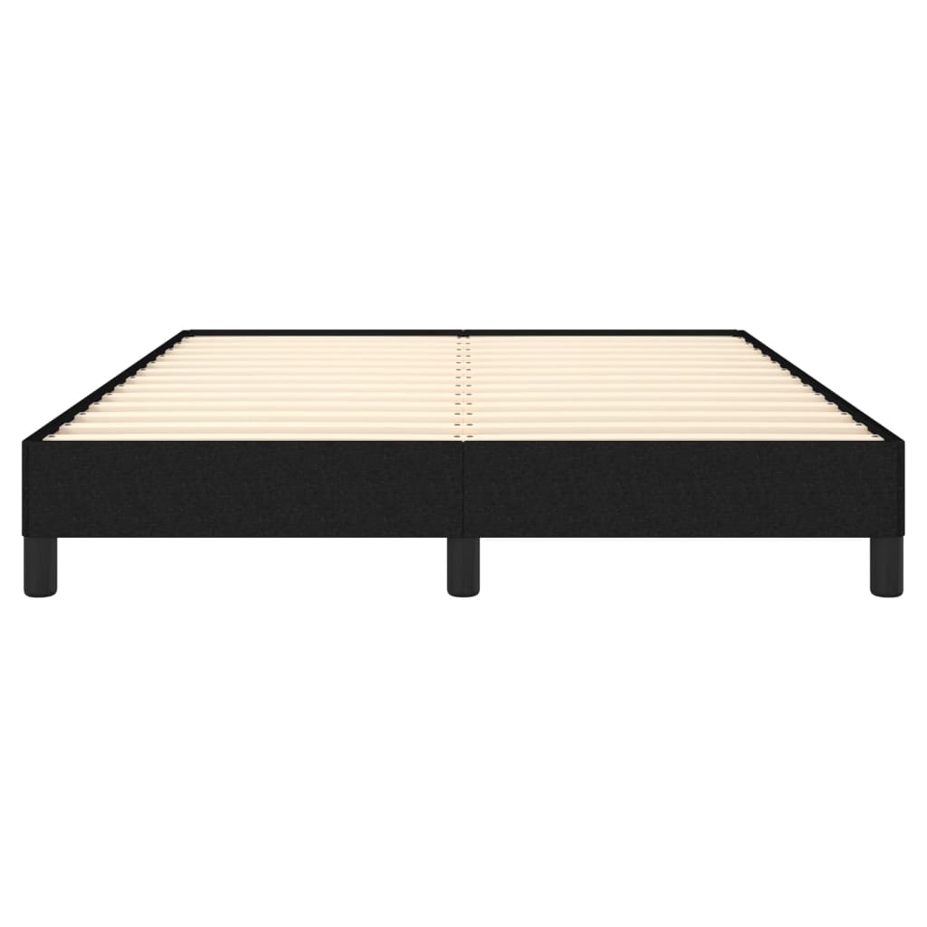 Cadre de lit sans matelas noir 140x200 cm tissu - XIOS
