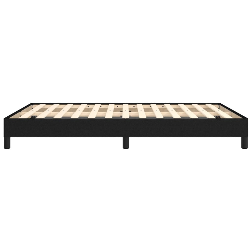 Cadre de lit sans matelas noir 140x200 cm tissu - XIOS