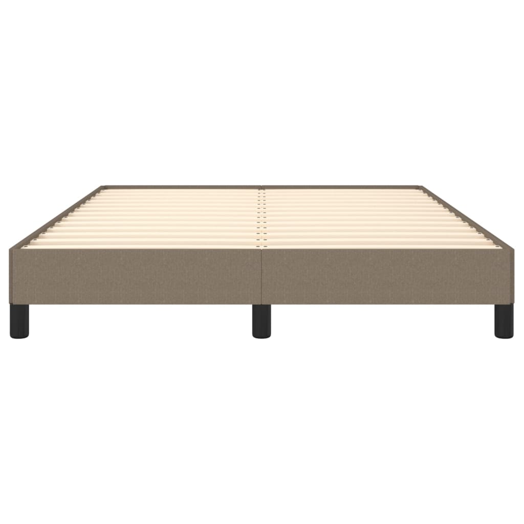 Cadre de lit sans matelas taupe 140x200 cm tissu - XIOS