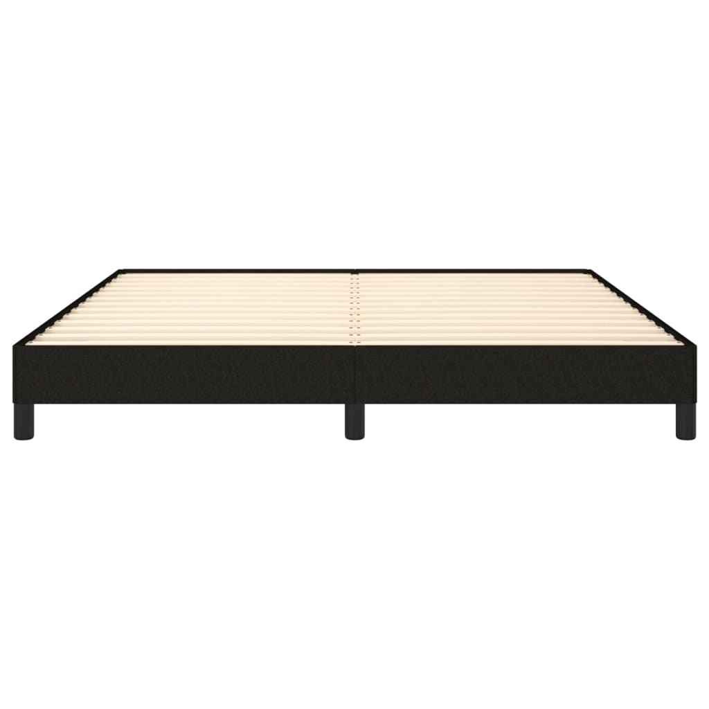 Cadre de lit sans matelas noir 160x200 cm tissu - XIOS