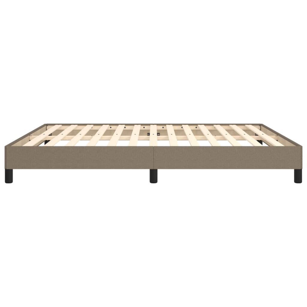Cadre de lit sans matelas taupe 160x200 cm tissu - XIOS