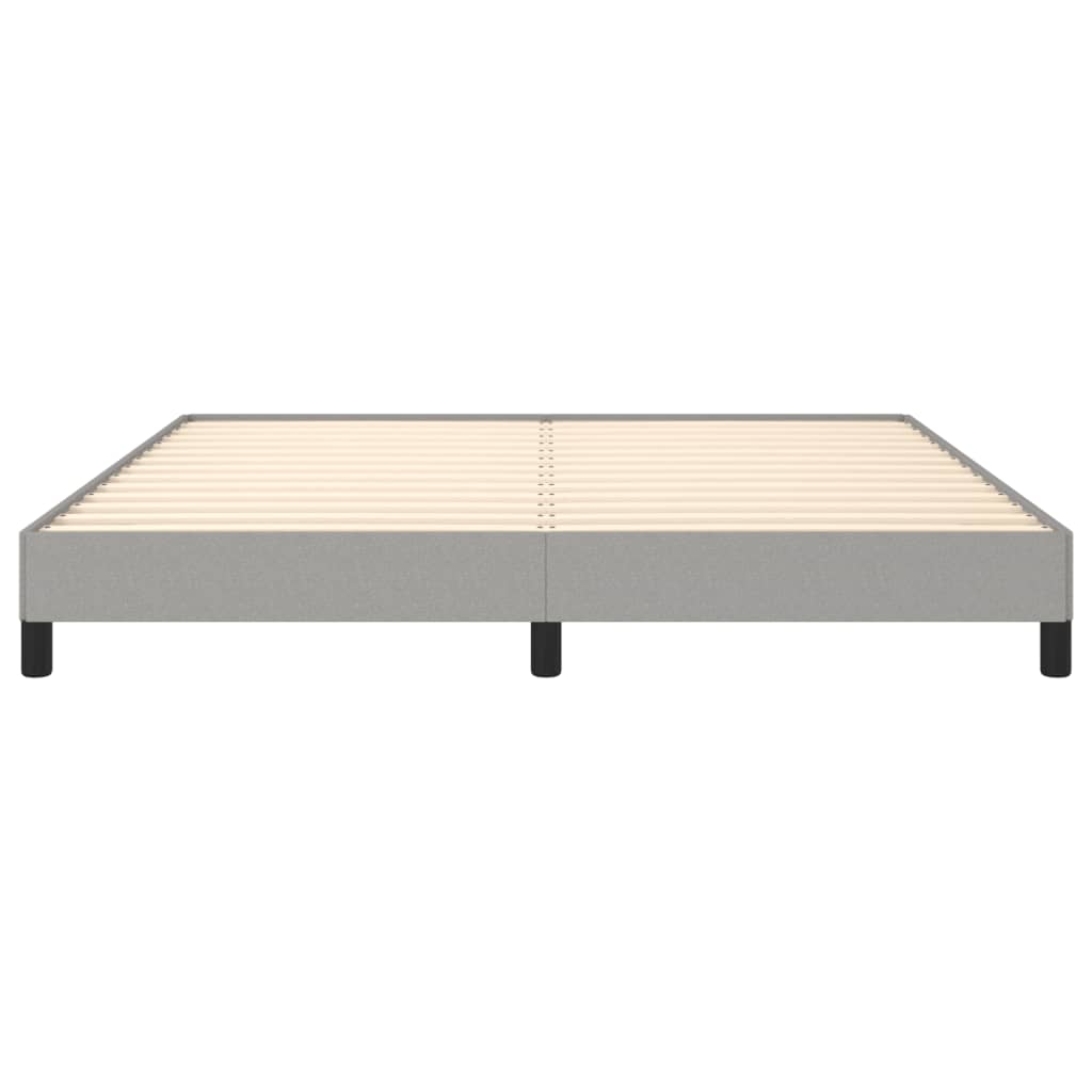Cadre de lit sans matelas gris clair 180x200 cm tissu - XIOS