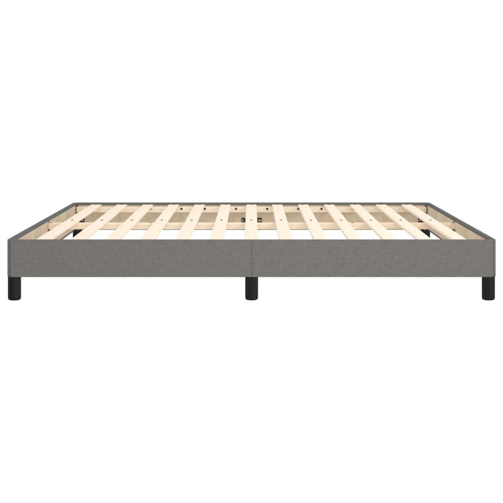 Cadre de lit sans matelas gris foncé 180x200 cm tissu - XIOS