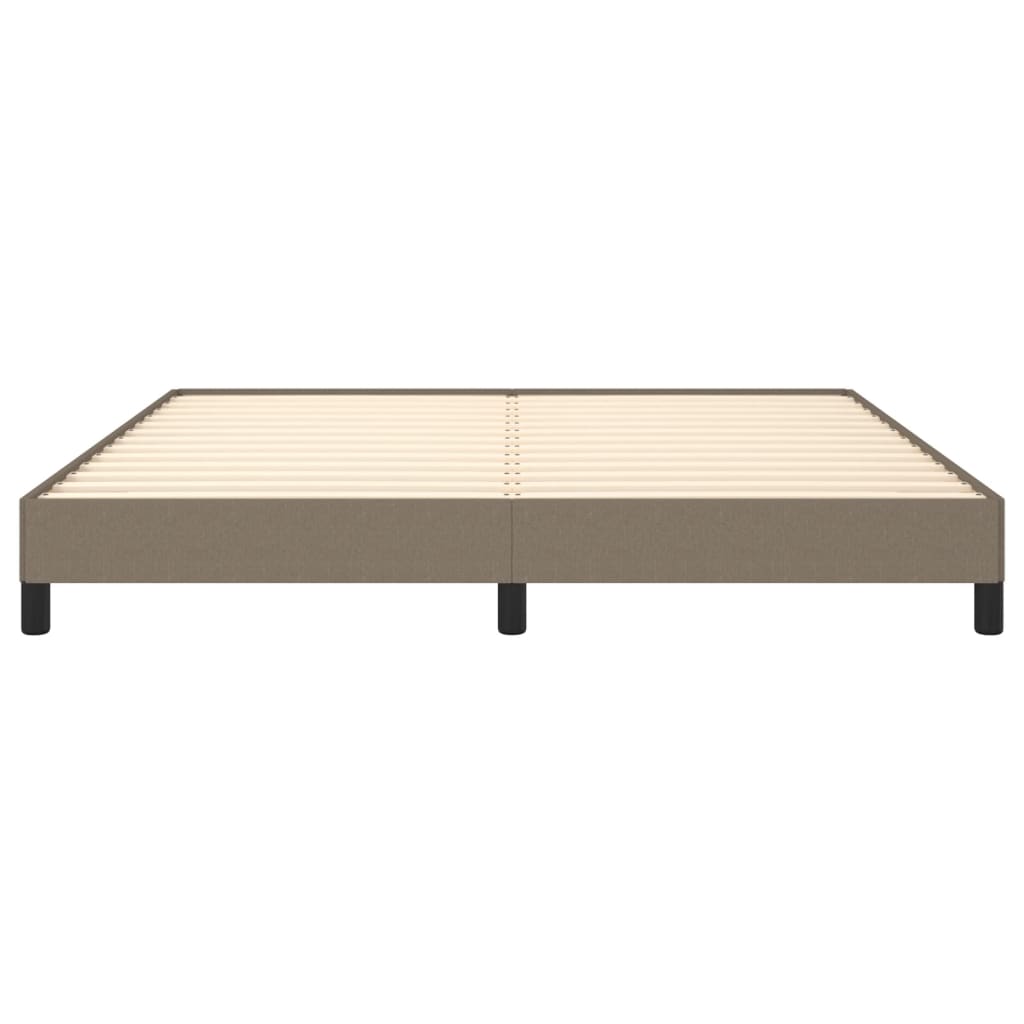 Cadre de lit sans matelas taupe 180x200 cm tissu - XIOS