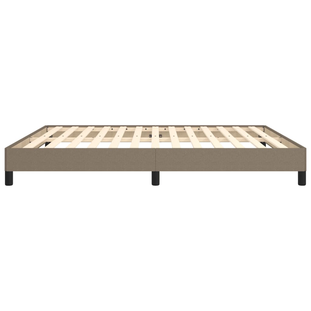 Cadre de lit sans matelas taupe 180x200 cm tissu - XIOS