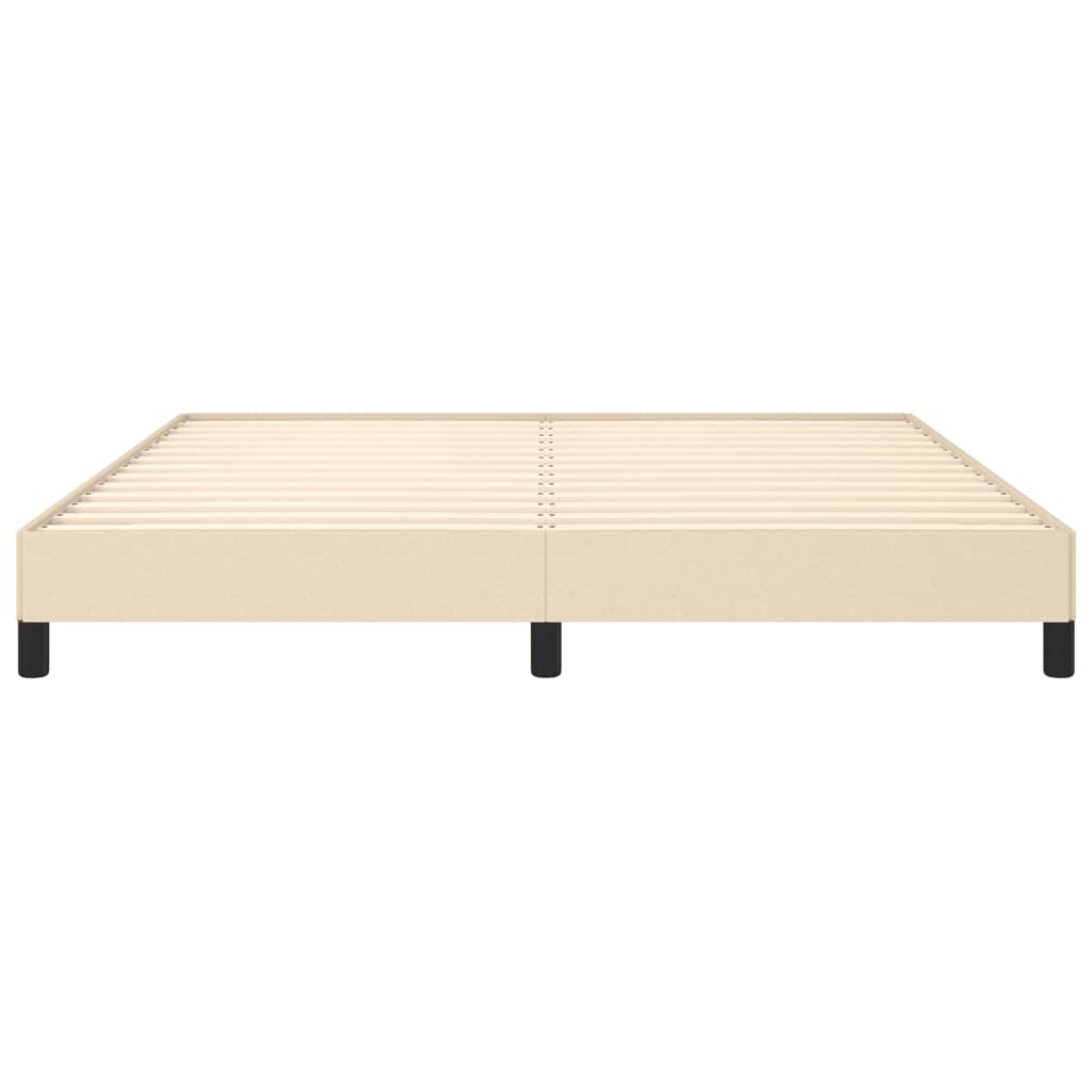 Cadre de lit sans matelas crème 180x200 cm tissu - XIOS